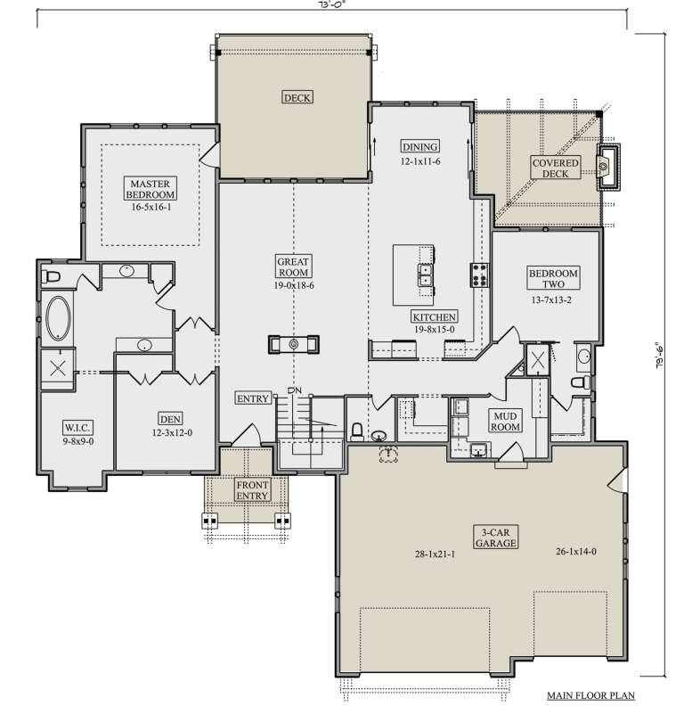 House Plan House Plan #27902 Drawing 1