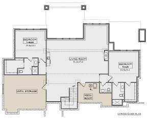 Basement for House Plan #5631-00198