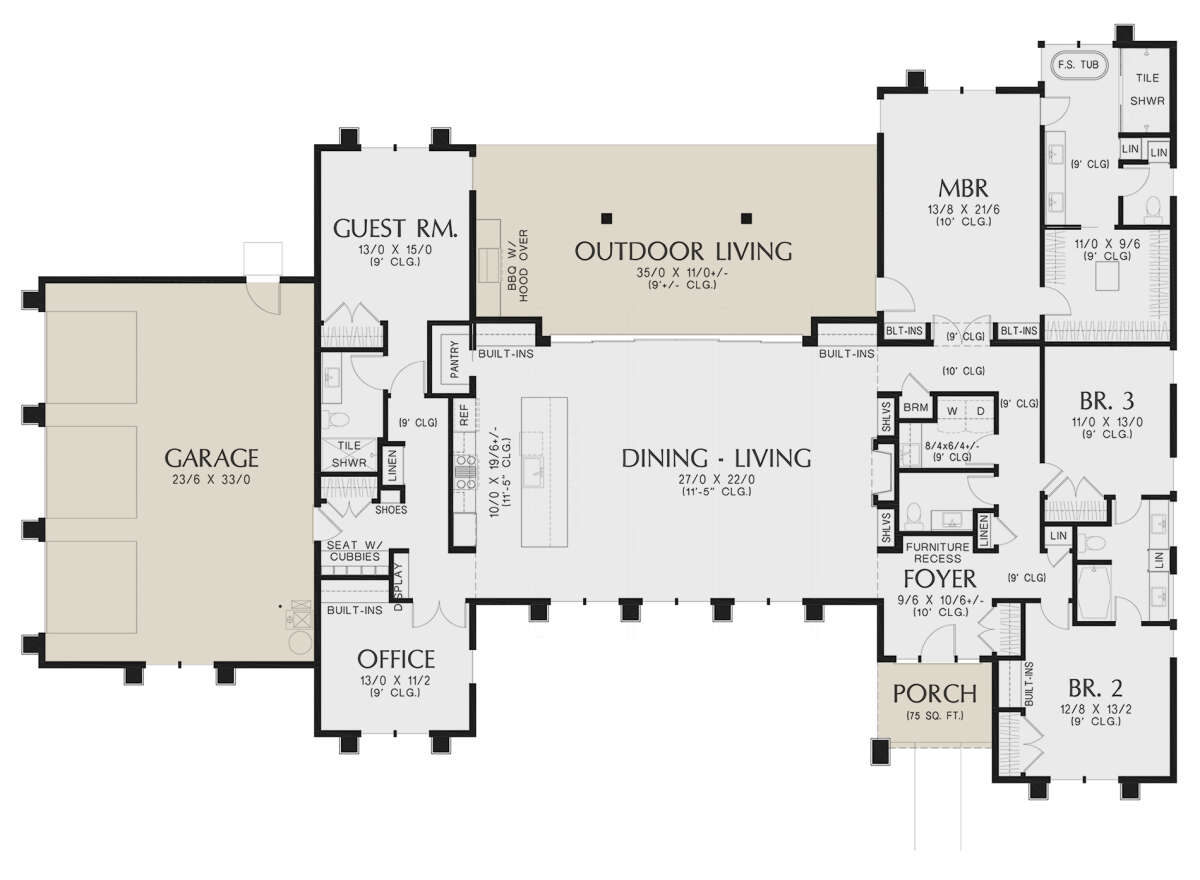 Main Floor  for House Plan #2559-00952