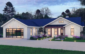 Modern Farmhouse House Plan #699-00336 Elevation Photo