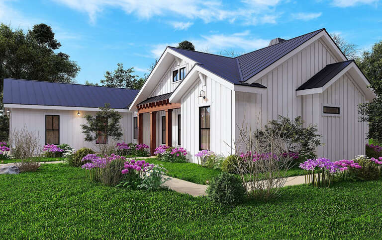 Modern Farmhouse House Plan #699-00336 Elevation Photo