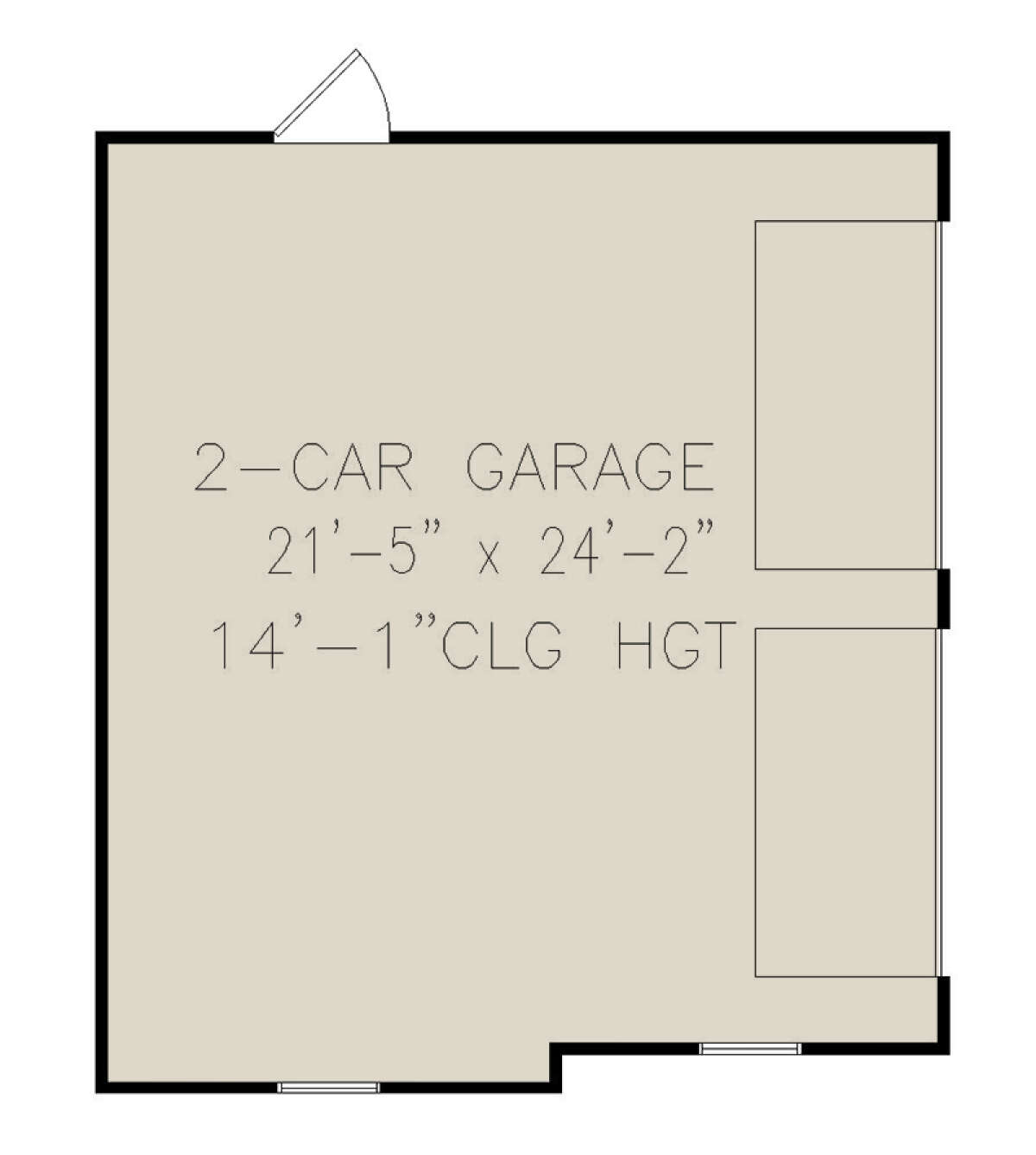 Garage Floor for House Plan #699-00338