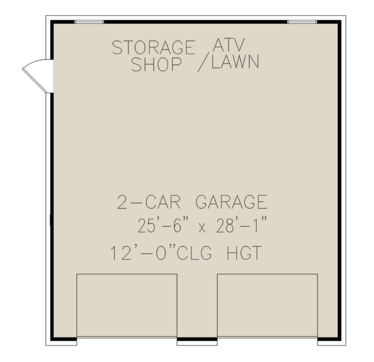 Garage Floor for House Plan #699-00339
