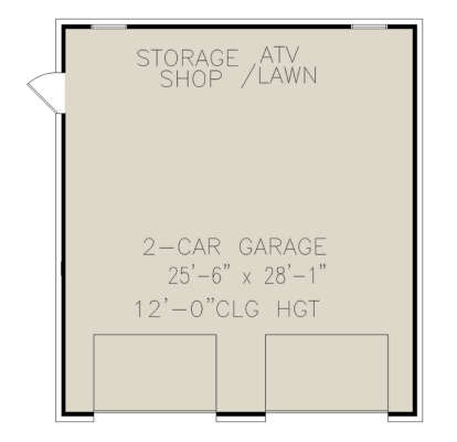 Garage Floor for House Plan #699-00339