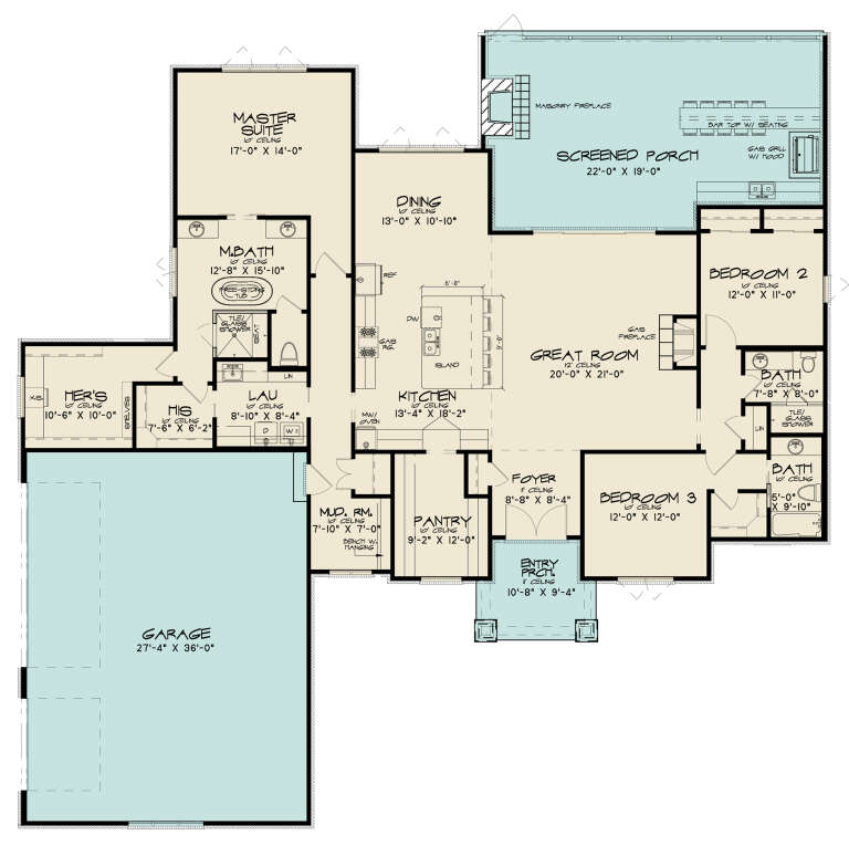 House Plan House Plan #27911 Drawing 1