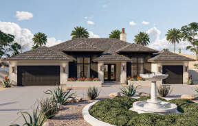 Mediterranean House Plan #963-00684 Elevation Photo