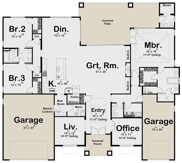 House Plan House Plan #27912 Drawing 1