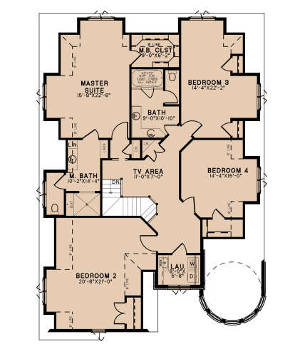 Second Floor for House Plan #8318-00295