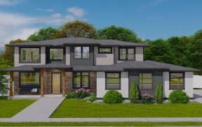 Contemporary House Plan #2802-00184 Elevation Photo