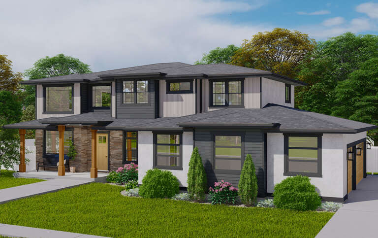 Contemporary House Plan #2802-00184 Elevation Photo