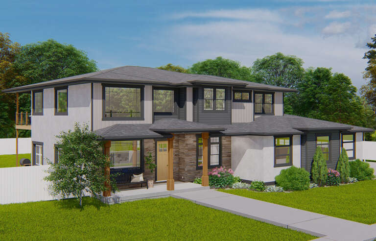Contemporary House Plan #2802-00184 Elevation Photo