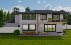 Contemporary House Plan #2802-00184 Elevation Photo