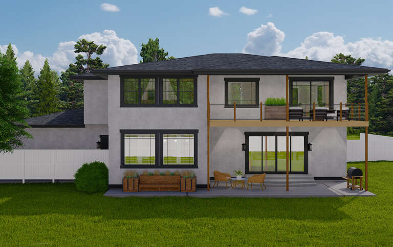 Contemporary House Plan #2802-00184 Elevation Photo