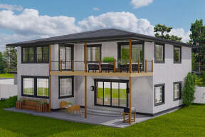Contemporary House Plan #2802-00184 Elevation Photo