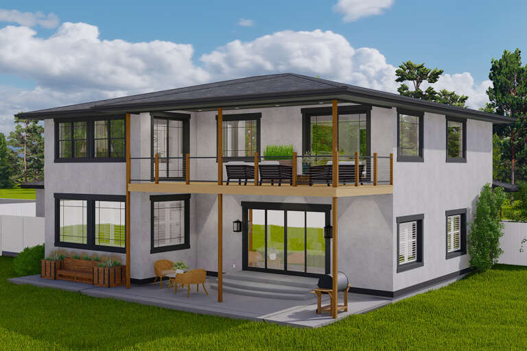 Contemporary House Plan #2802-00184 Elevation Photo
