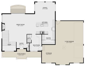 Main Floor  for House Plan #2802-00184