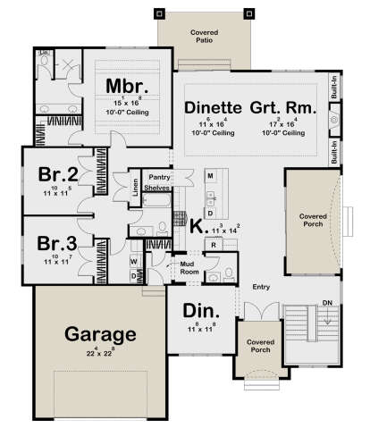 House Plan House Plan #27918 Drawing 1