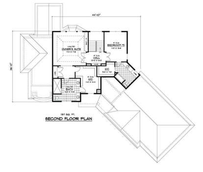 Second Floor for House Plan #098-00030