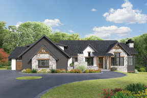 Craftsman House Plan #5631-00203 Elevation Photo