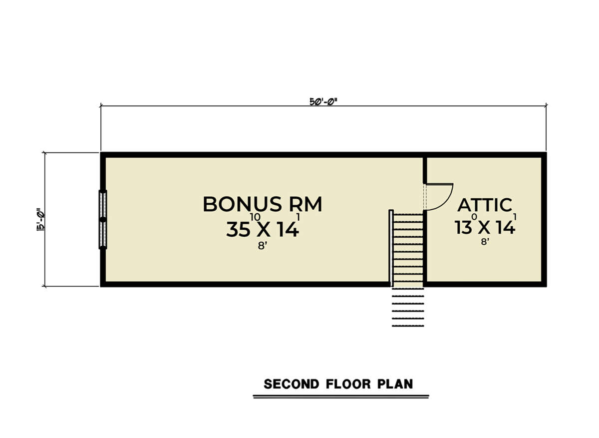 Bonus Room for House Plan #2464-00041