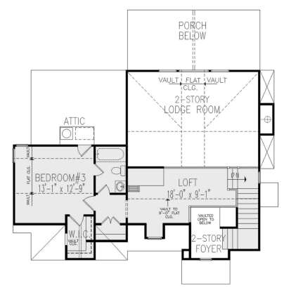 Second Floor for House Plan #699-00340