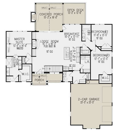 Main Floor  for House Plan #699-00341