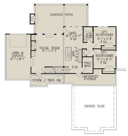 Basement for House Plan #699-00341