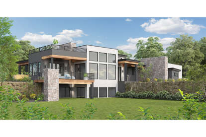 Contemporary House Plan #5631-00204 Elevation Photo
