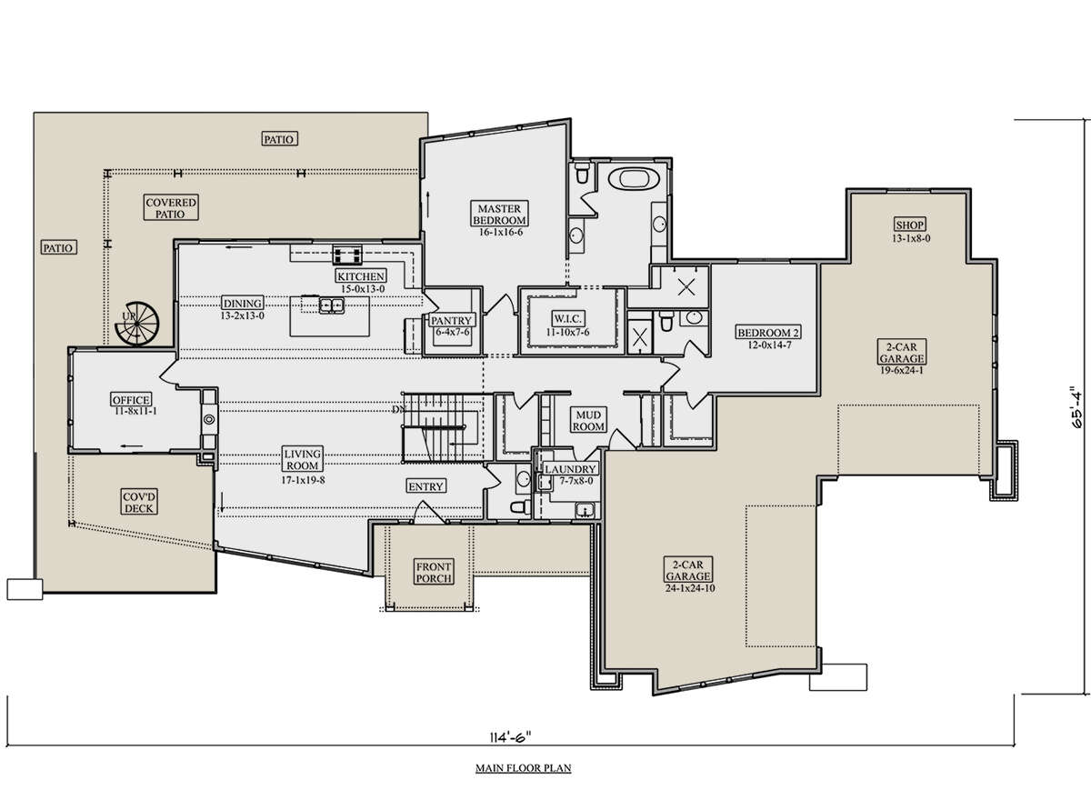 Main Floor  for House Plan #5631-00204