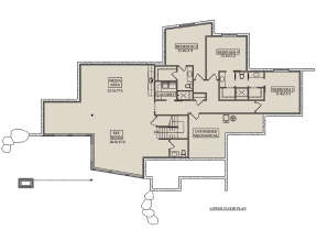 Basement for House Plan #5631-00204