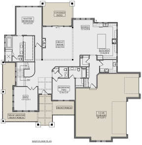 Main Floor  for House Plan #5631-00205