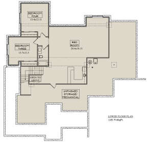 Basement for House Plan #5631-00205