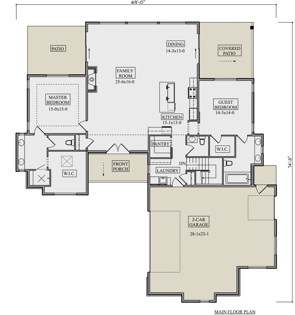 Main Floor  for House Plan #5631-00206