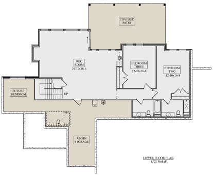 Basement for House Plan #5631-00207