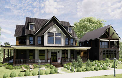 Modern Farmhouse House Plan #6849-00132 Elevation Photo