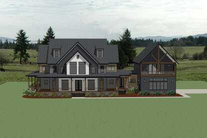 Modern Farmhouse House Plan #6849-00132 Elevation Photo