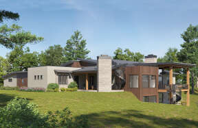 Contemporary House Plan #5631-00208 Elevation Photo