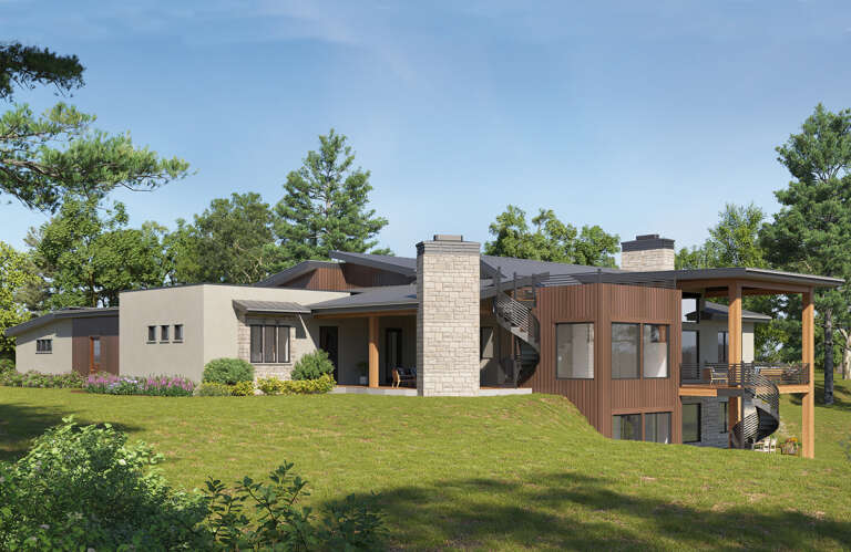 Contemporary House Plan #5631-00208 Elevation Photo