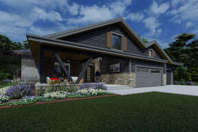 Modern House Plan #425-00044 Elevation Photo