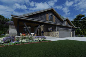 Modern House Plan #425-00044 Elevation Photo