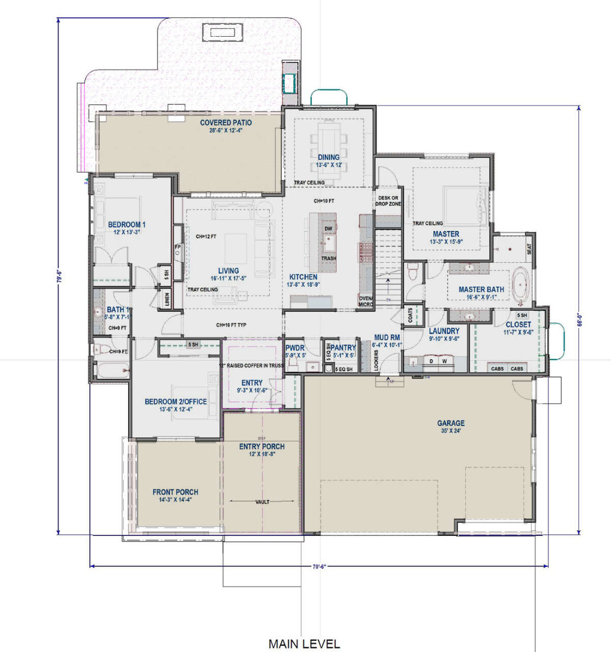 Main Floor  for House Plan #425-00044