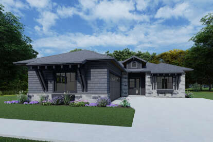 Modern House Plan #425-00045 Elevation Photo