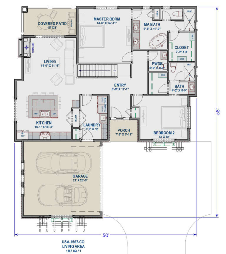 House Plan House Plan #27936 Drawing 1