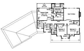 Second Floor for House Plan #098-00032