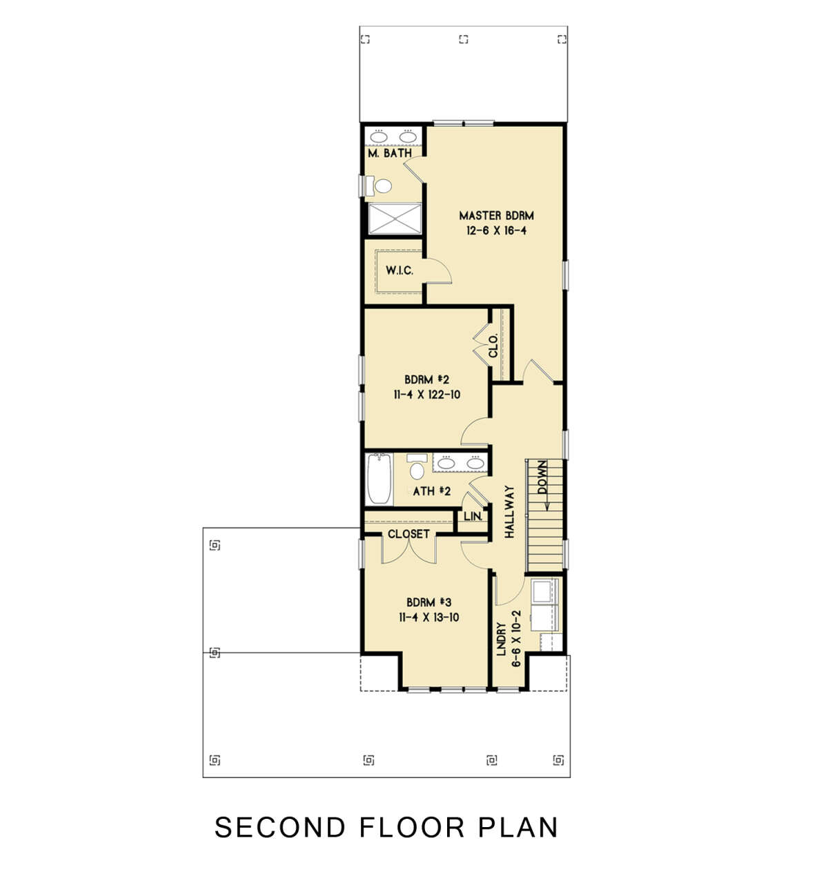 Second Floor for House Plan #4351-00047