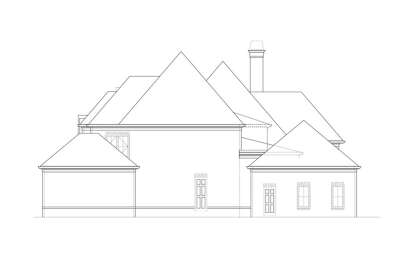 European House Plan #4195-00048 Elevation Photo