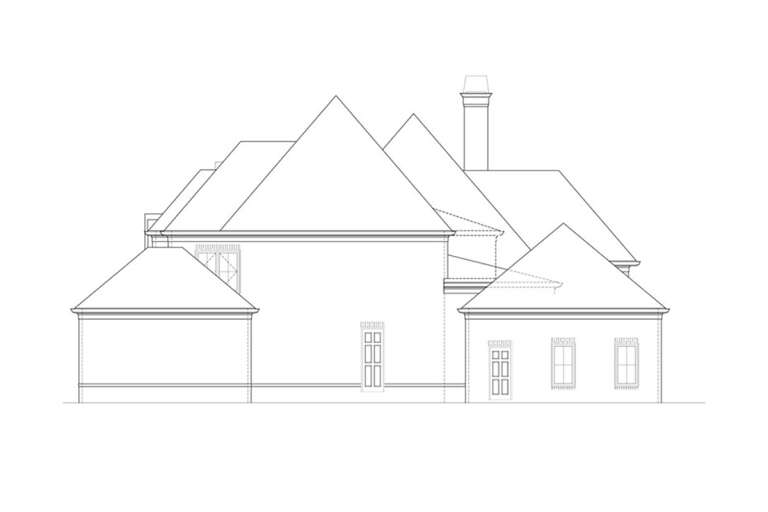 European House Plan #4195-00048 Elevation Photo