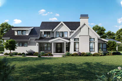 Modern Farmhouse House Plan #2464-00042 Elevation Photo