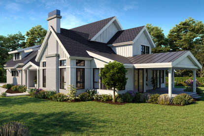 Modern Farmhouse House Plan #2464-00042 Elevation Photo