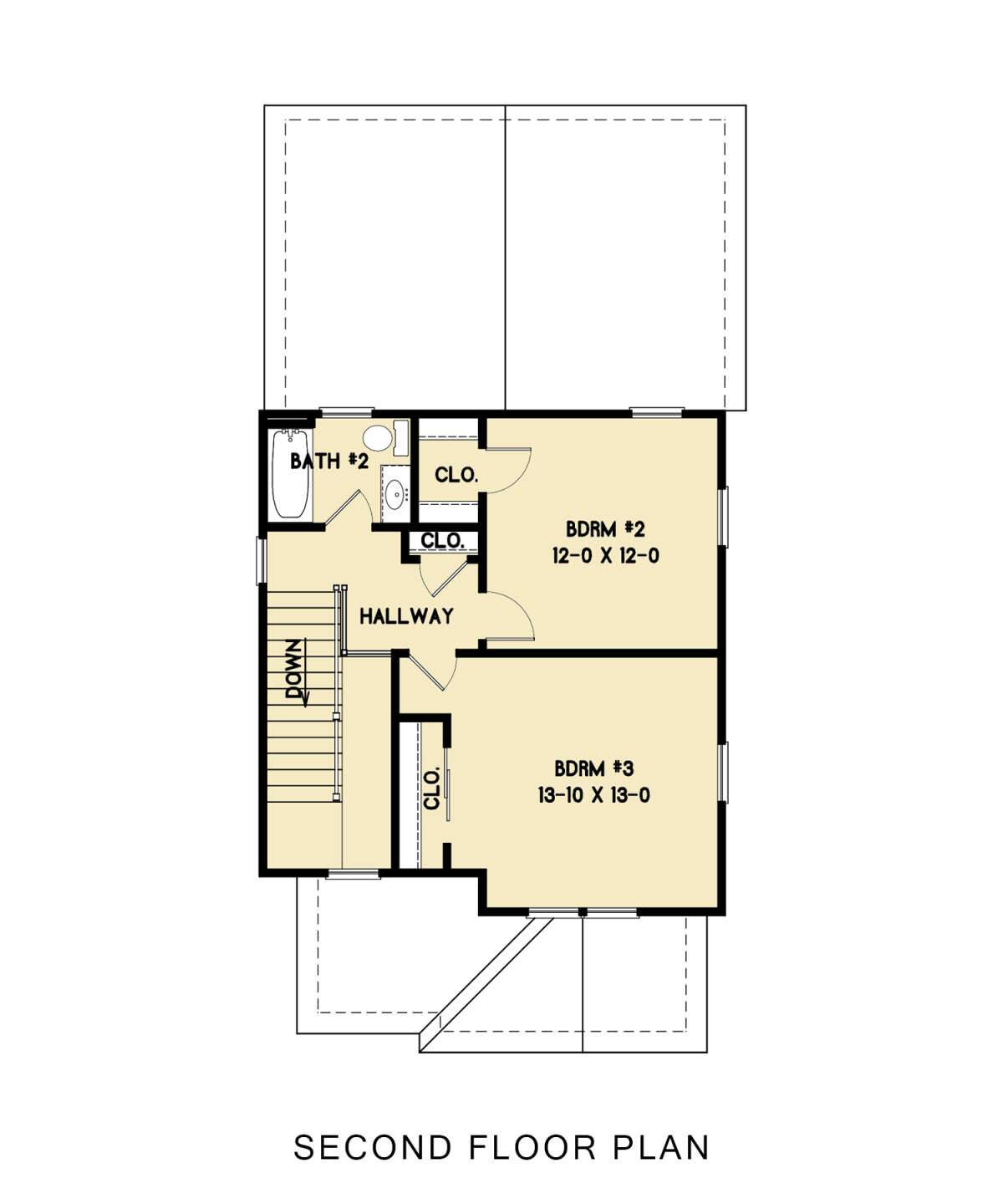 Second Floor for House Plan #4351-00048